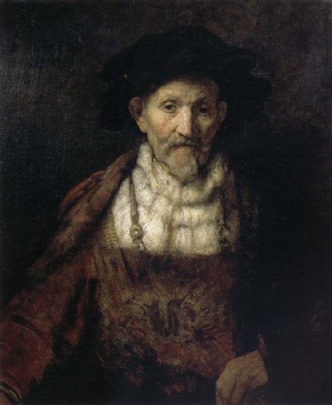 REMBRANDT Harmenszoon van Rijn Portrait of an Old Man in Period Costume oil painting image